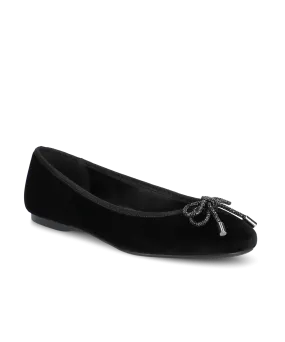 Comfortable Style Everyday Go The Hummingbird - Black Velvet Jeweled Bow