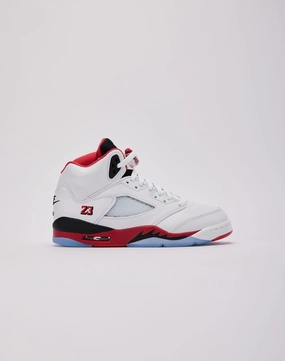 Jordan Air Jordan 5 Retro 'Fire Red' Grade-School Non Slip Pattern Shockproof Padding
