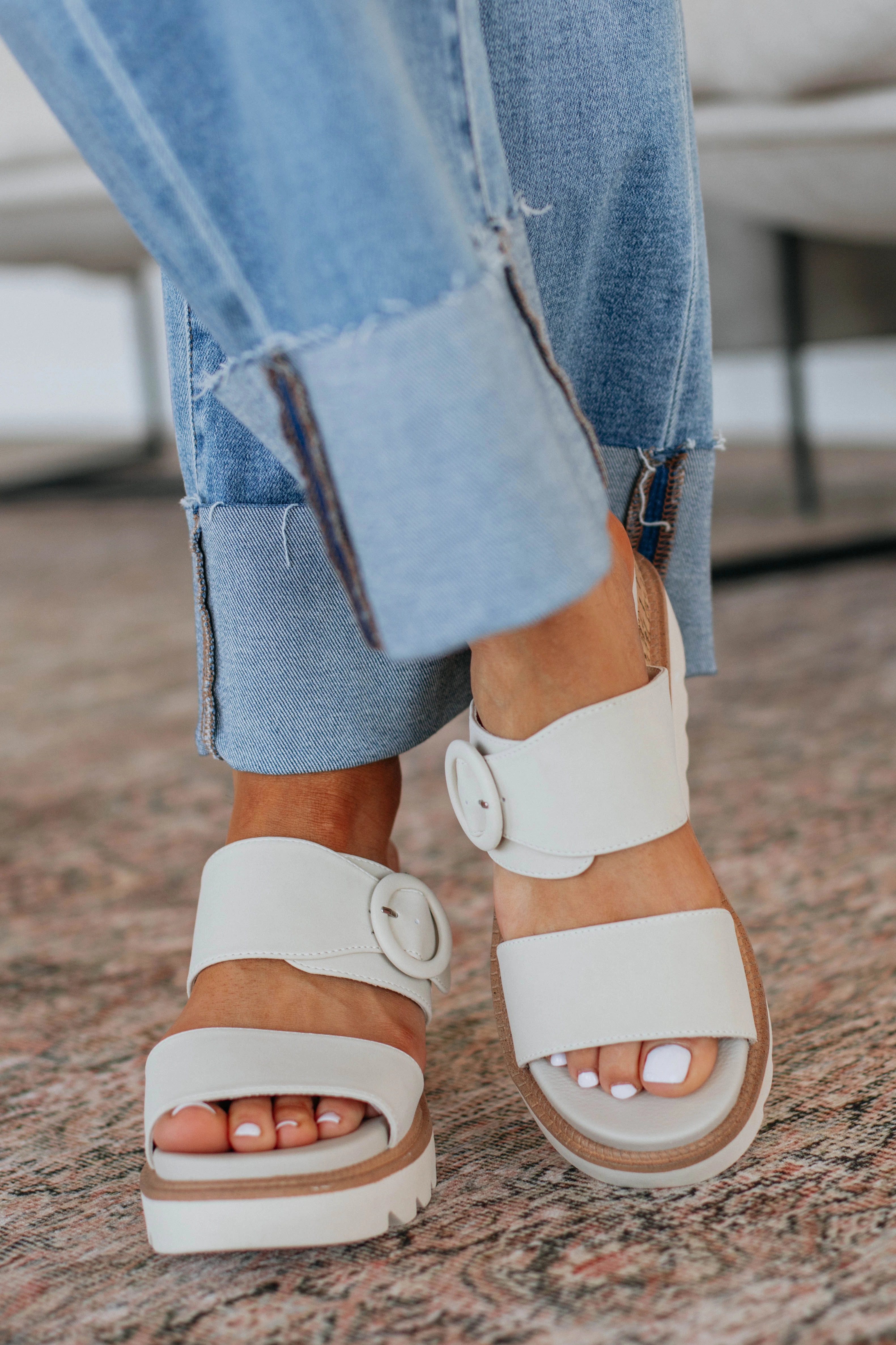 Ease My Mind Sandals Space Vibe