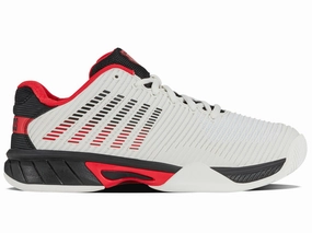 86613-104-M | HYPERCOURT EXPRESS 2 | BRIGHT WHITE/STRETCH LIMO/HIGH RISK RED Magic Mood Ergonomic Footbed Shape