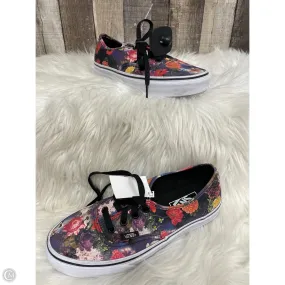 Dual Density Outsoles Heat Sealed Reinforcements Shoes Sneakers By Vans In Floral Print, Size: 7