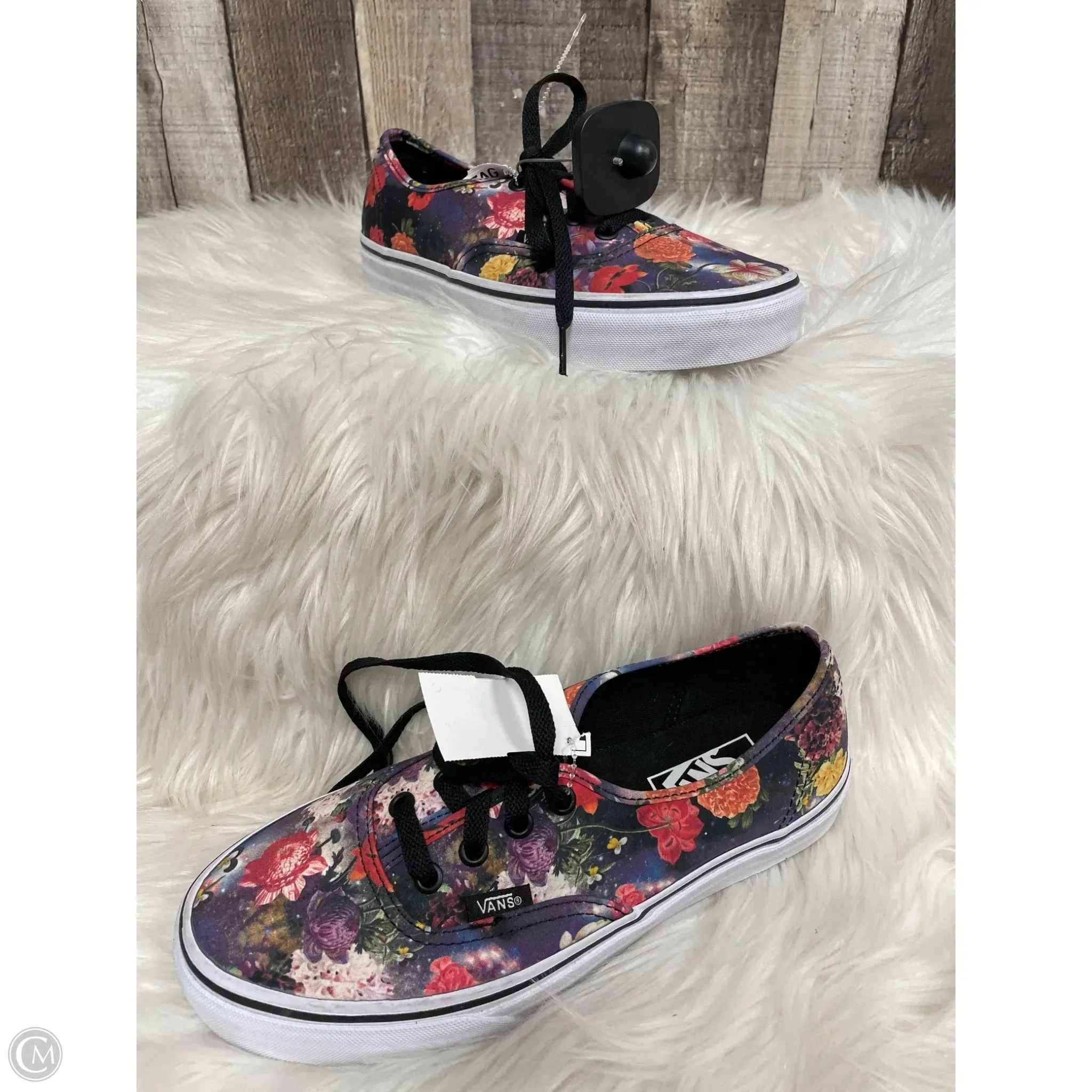 Dual Density Outsoles Heat Sealed Reinforcements Shoes Sneakers By Vans In Floral Print, Size: 7