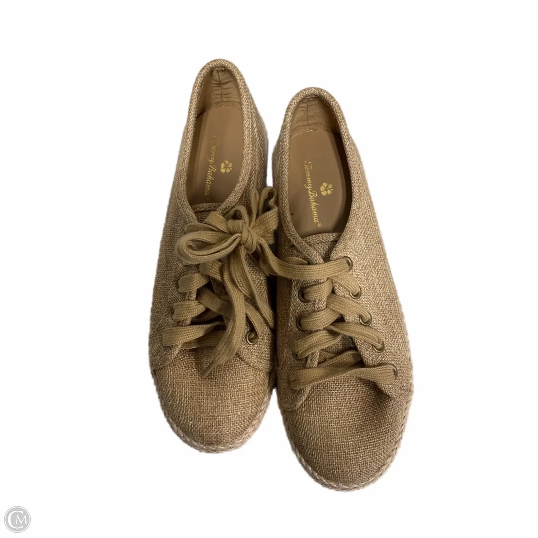 Moisture Wicking Sockliner Shoes Sneakers By Tommy Bahama In Tan, Size: 9