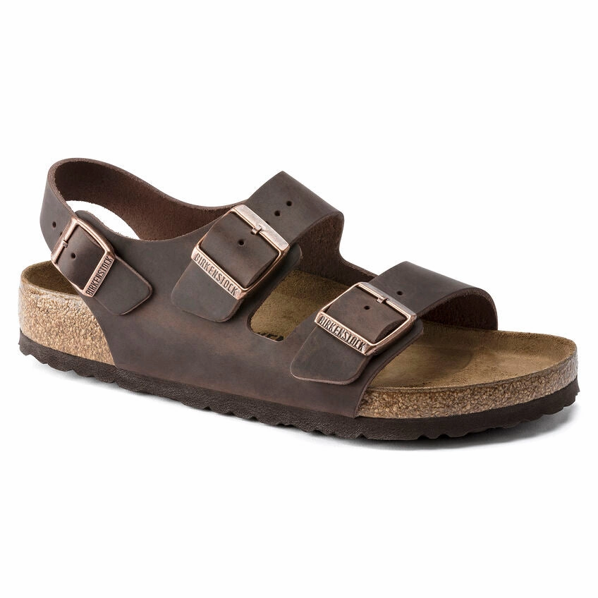 Birkenstock Men's Milano Sandal - Habana Easy Lifestyle Sandals Street Style Slides
