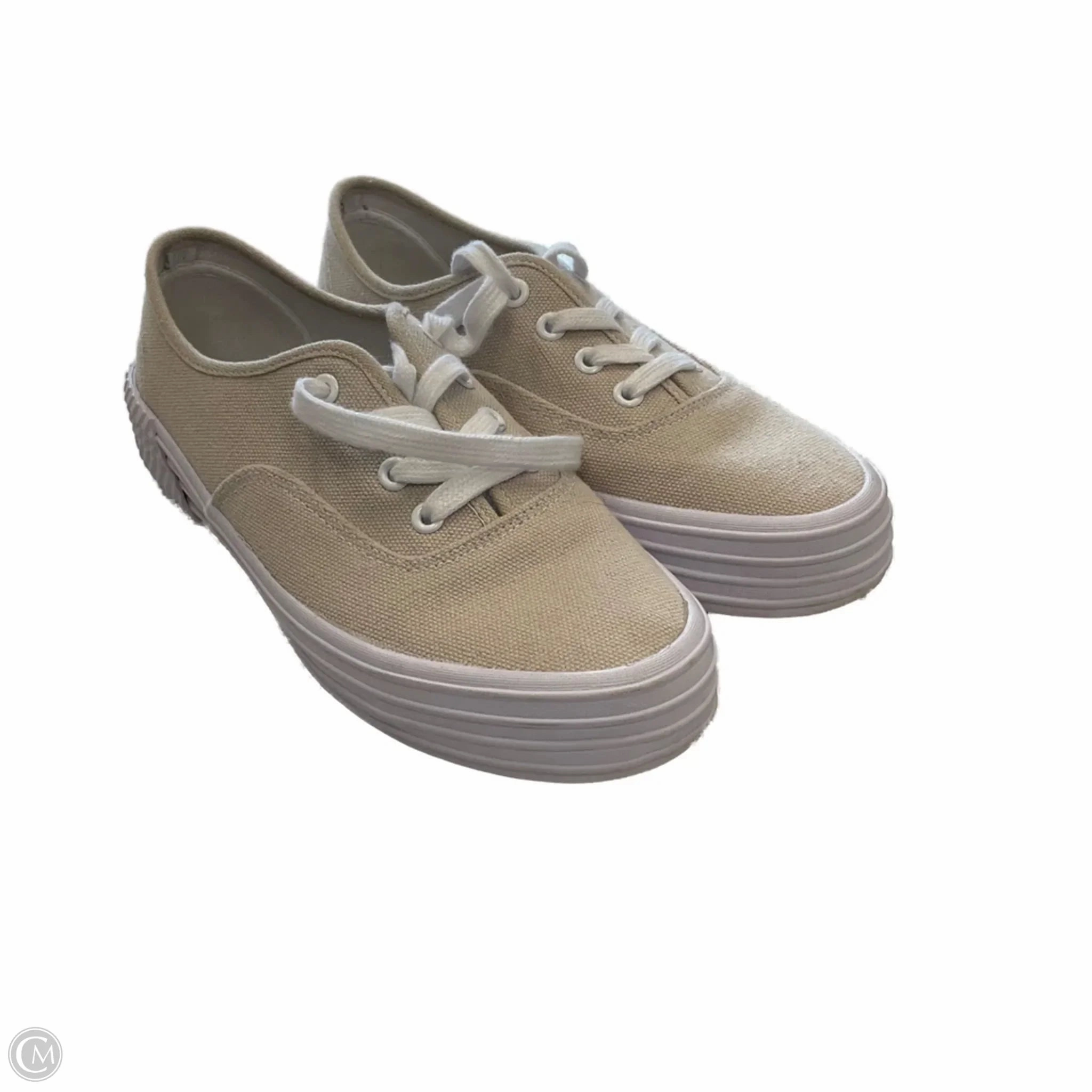 Comfort Shock Low Cut Design Shoes Sneakers By Tommy Bahama In Beige, Size: 7.5
