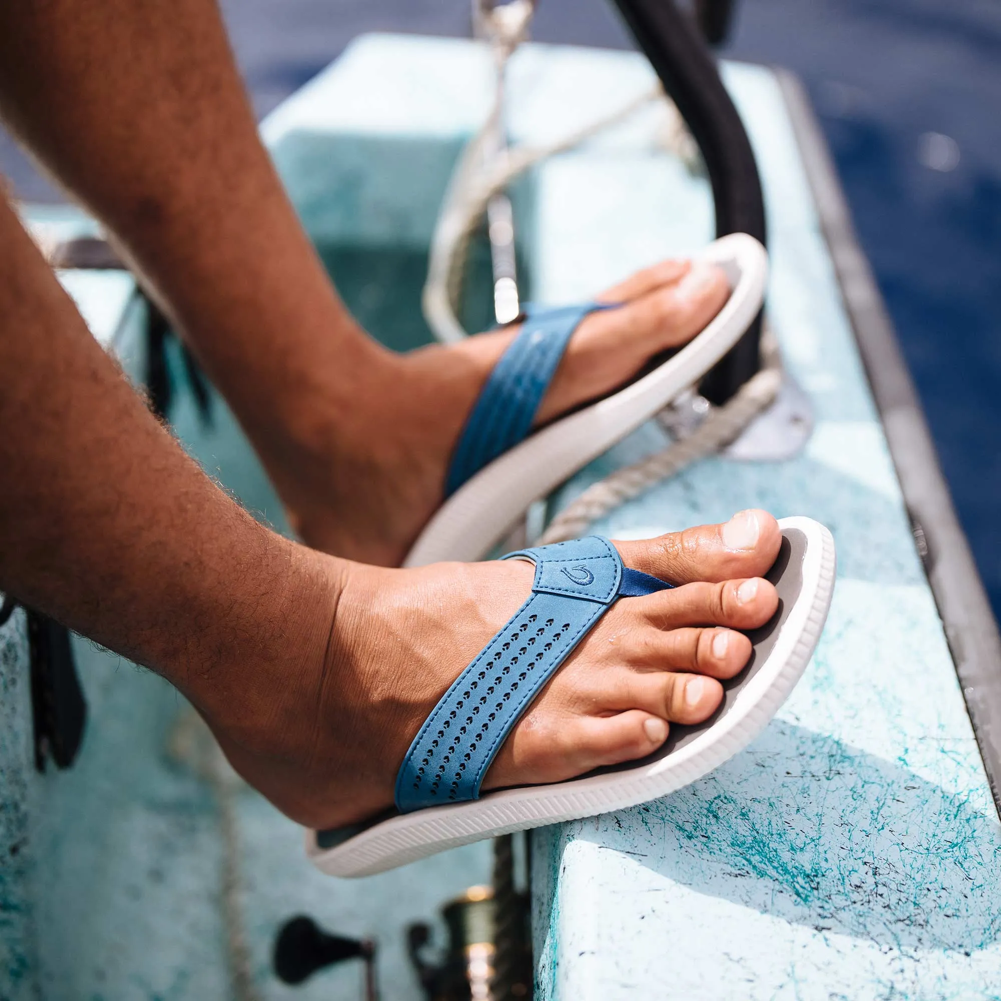 Chic Vacation Sandals Ulele - Slate Blue / Charcoal