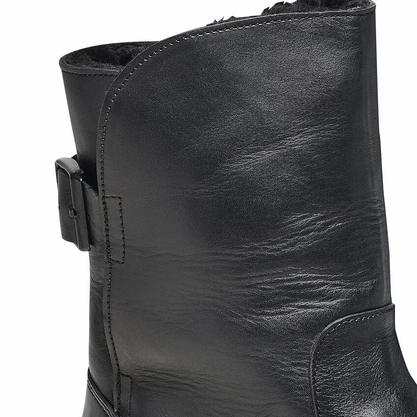 Gentle Comfort Slides Outdoor Style Sandals Birkenstock Women's Uppsala Shearling Boot - Black