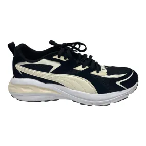 All Day Pace Microfiber Layer Shoes Sneakers By Puma In Black & Cream, Size:9
