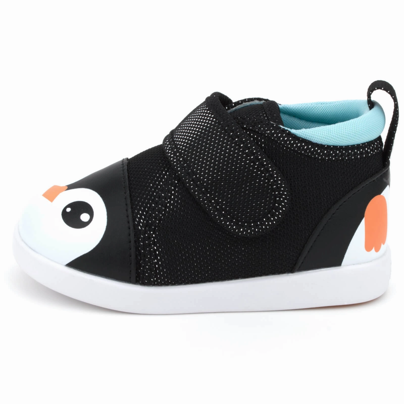 Early Jog Penguin Squeaky Toddler Shoes | Sparkly Black Version 2 2025