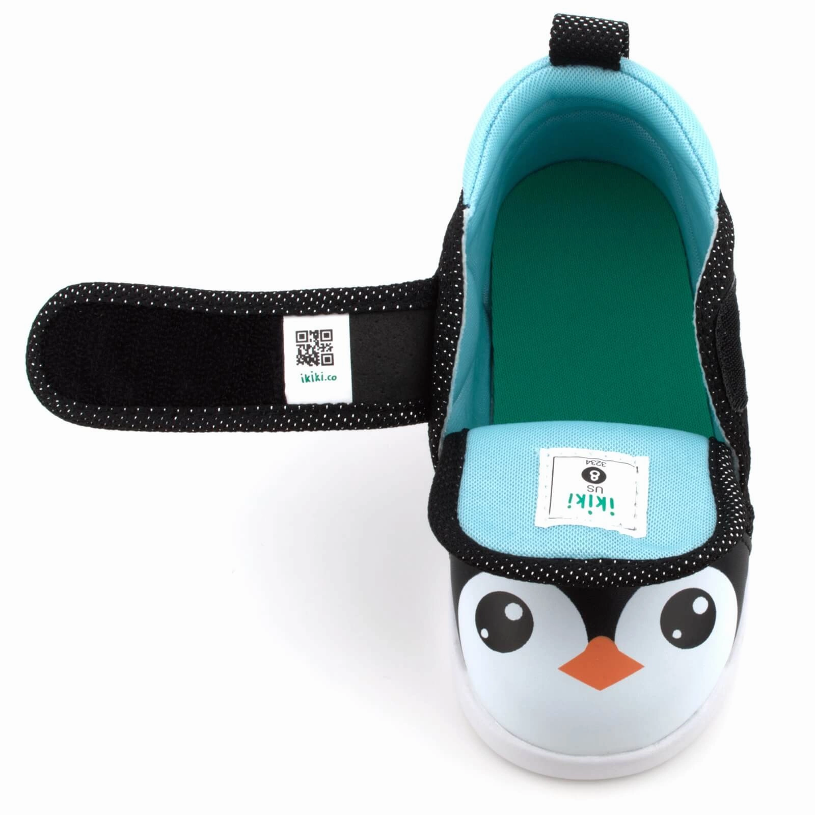 Penguin Squeaky Toddler Shoes | Sparkly Black Version 2 2025 Cotton Base synthetic leather