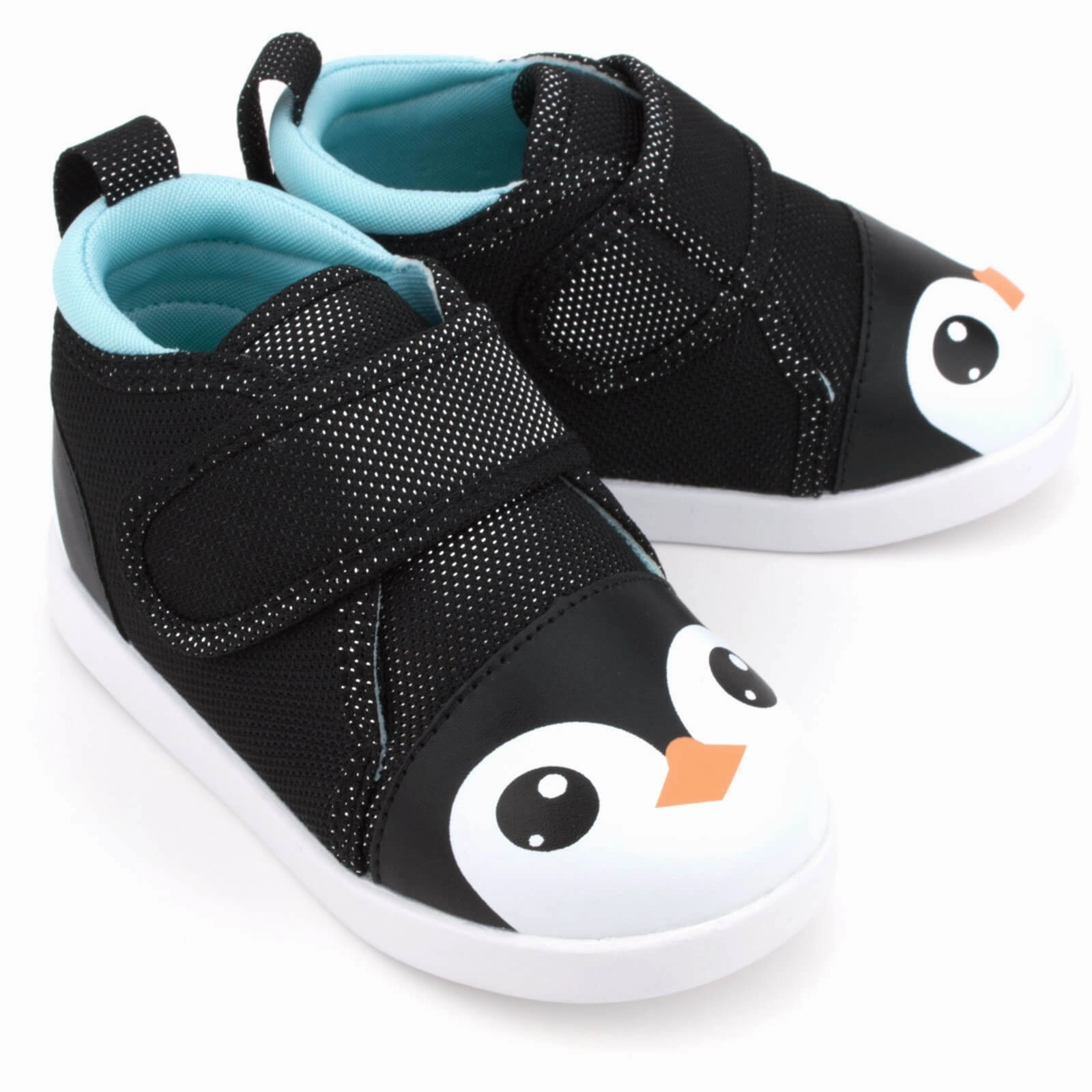 Penguin Squeaky Toddler Shoes | Sparkly Black Version 2 2025 Heat Mode