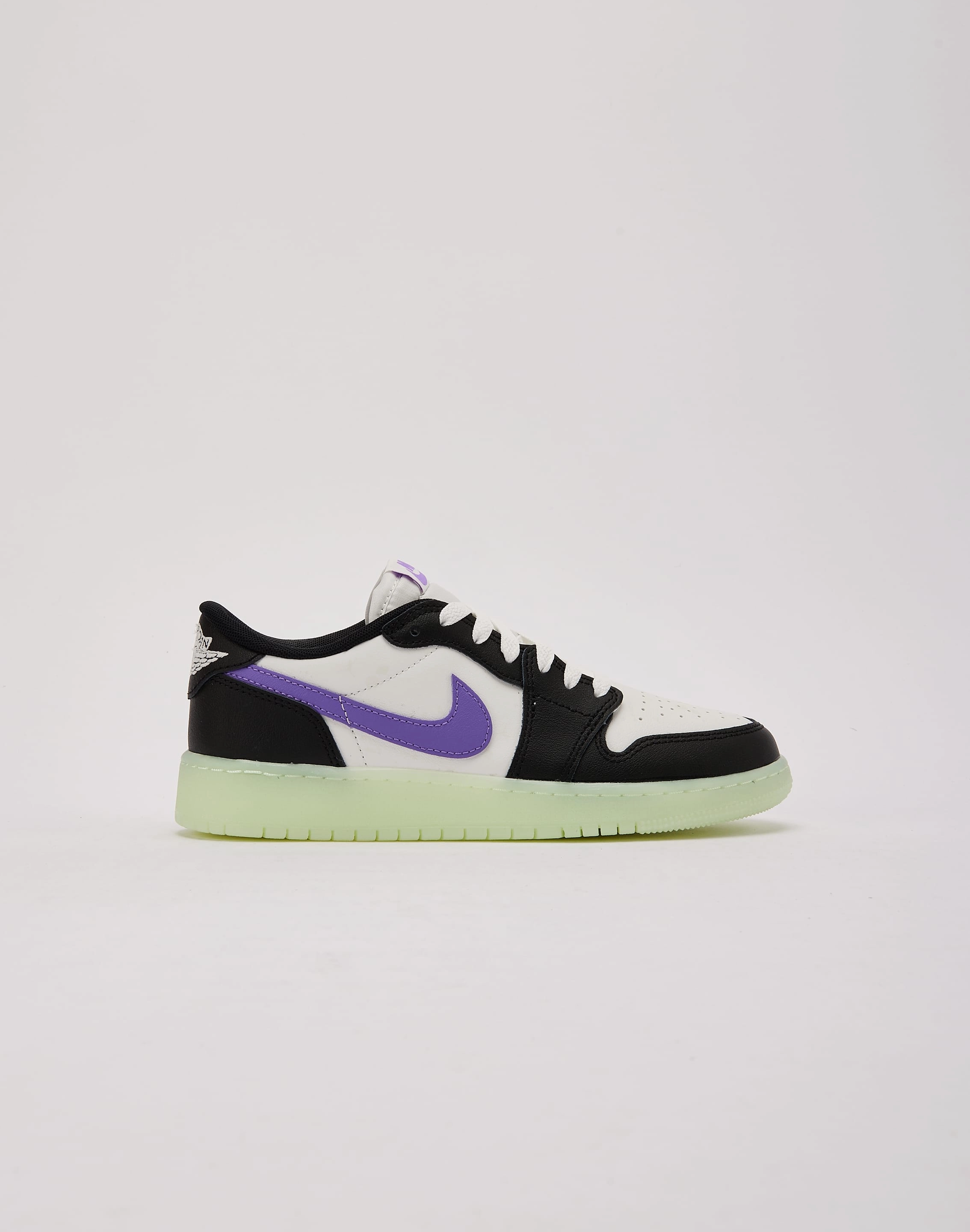 Jordan Air Jordan 1 Retro Low OG 'Black Raspberry' Grade-School Canvas kids' shoes Mesh kids' shoes