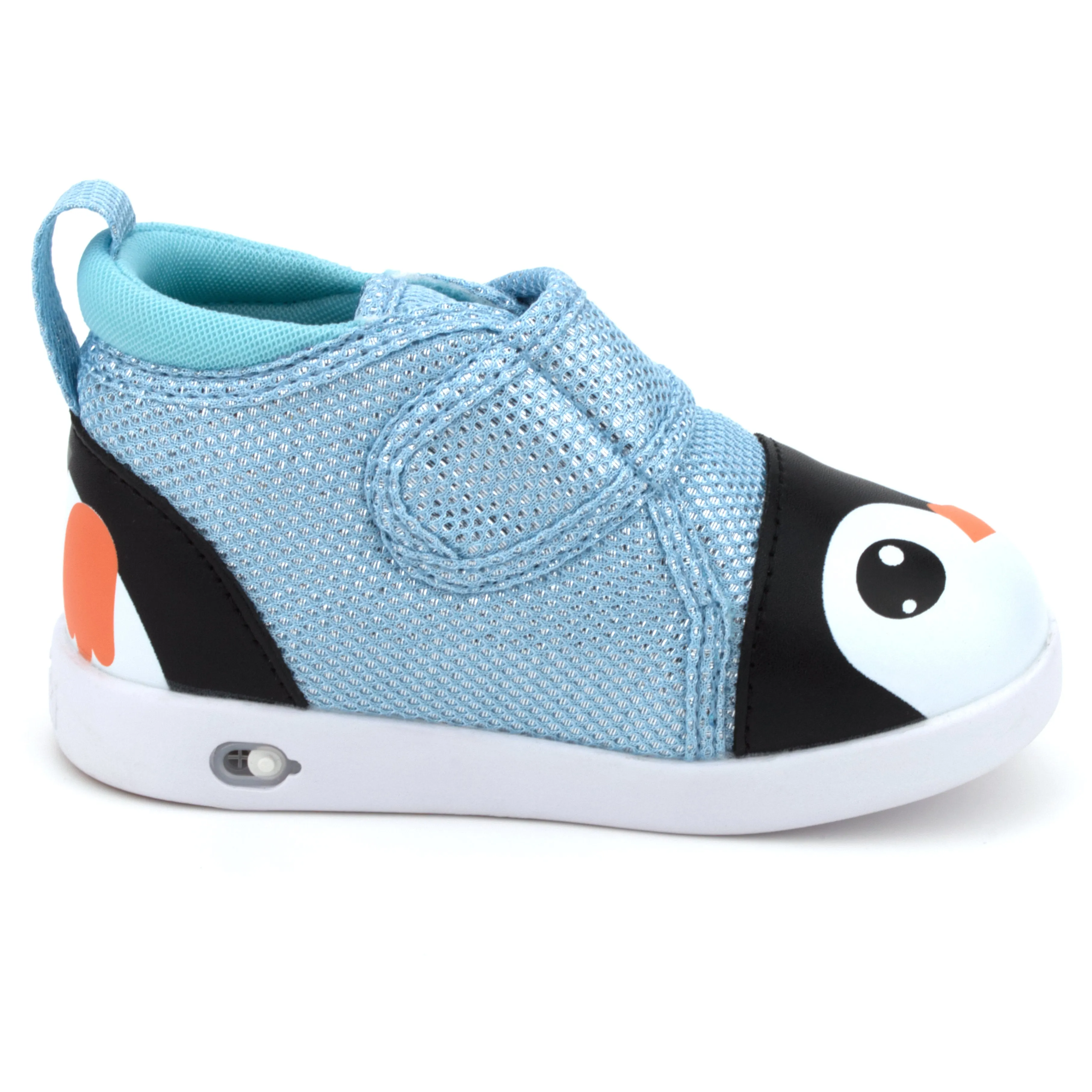 Sock Like Fit Penguin Squeaky Toddler Shoes Blue Sparkly Version 2 2025
