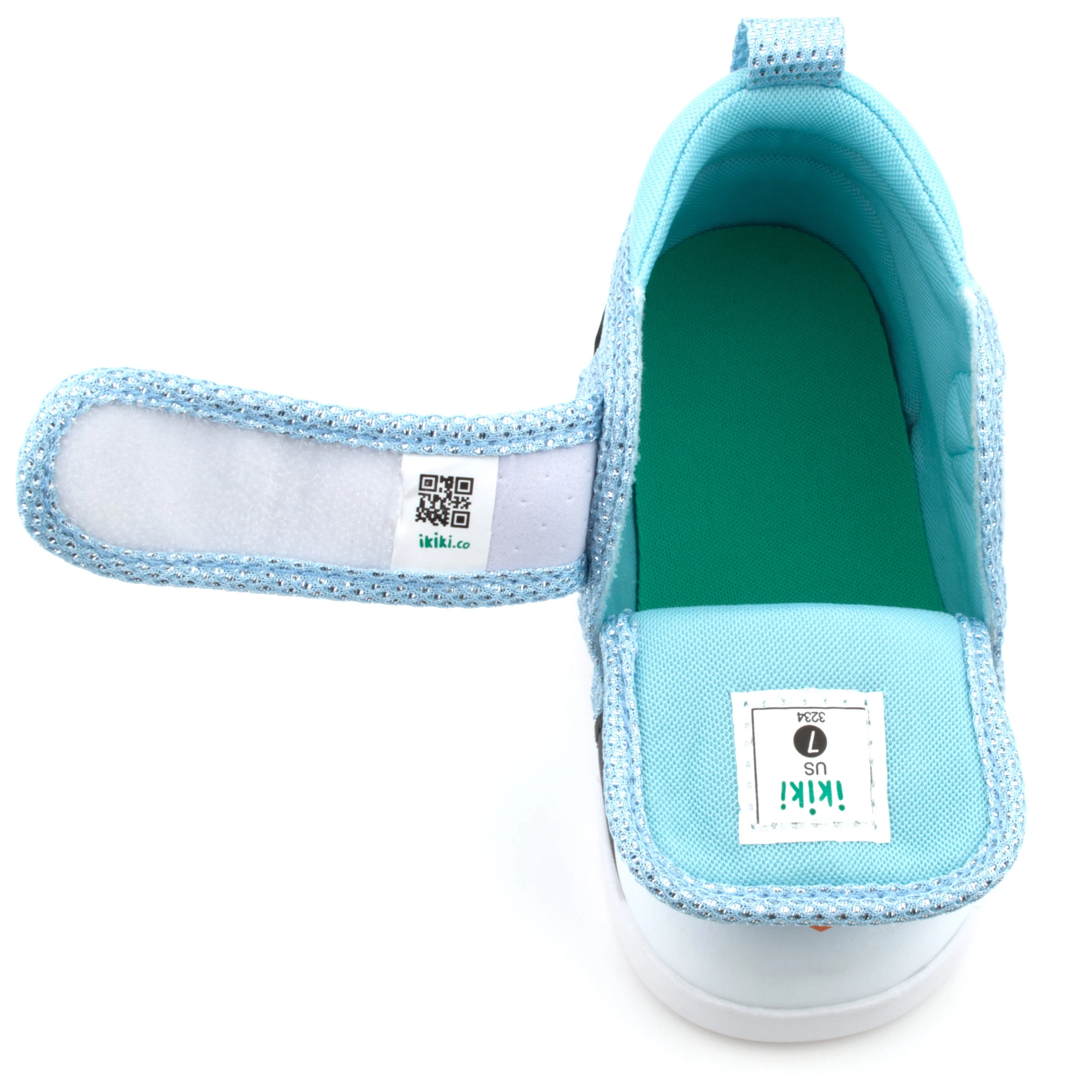 Penguin Squeaky Toddler Shoes Blue Sparkly Version 2 2025 Mesh kids' shoes