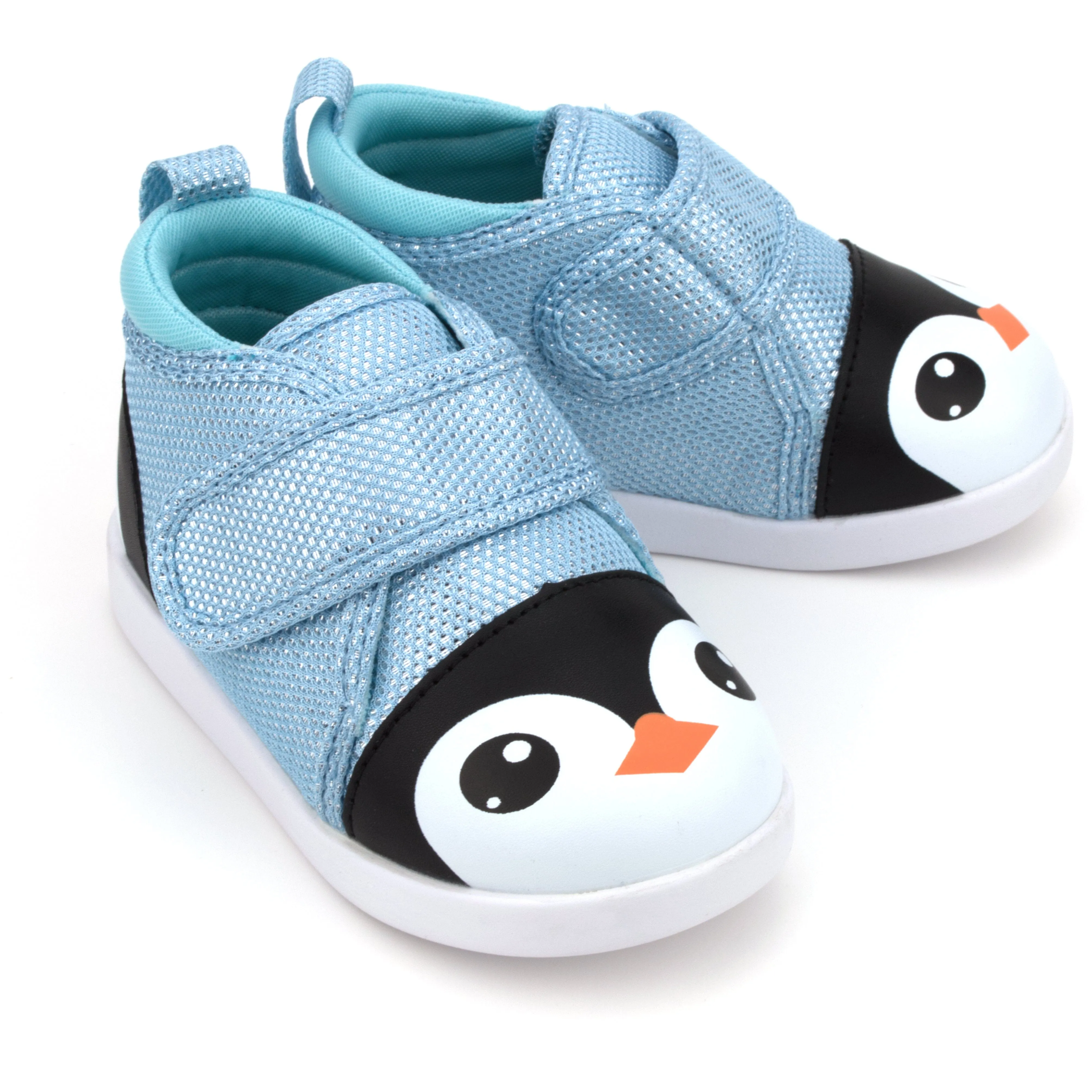Breathable Airflow System EcoFriendlyFabric Penguin Squeaky Toddler Shoes Blue Sparkly Version 2 2025