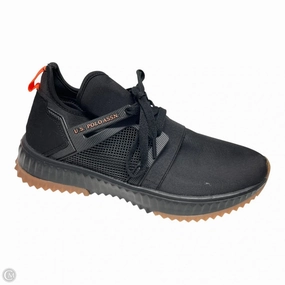 Shoes Sneakers By Us Polo Assoc In Black & Orange, Size: 8 MemoryFoamInsole