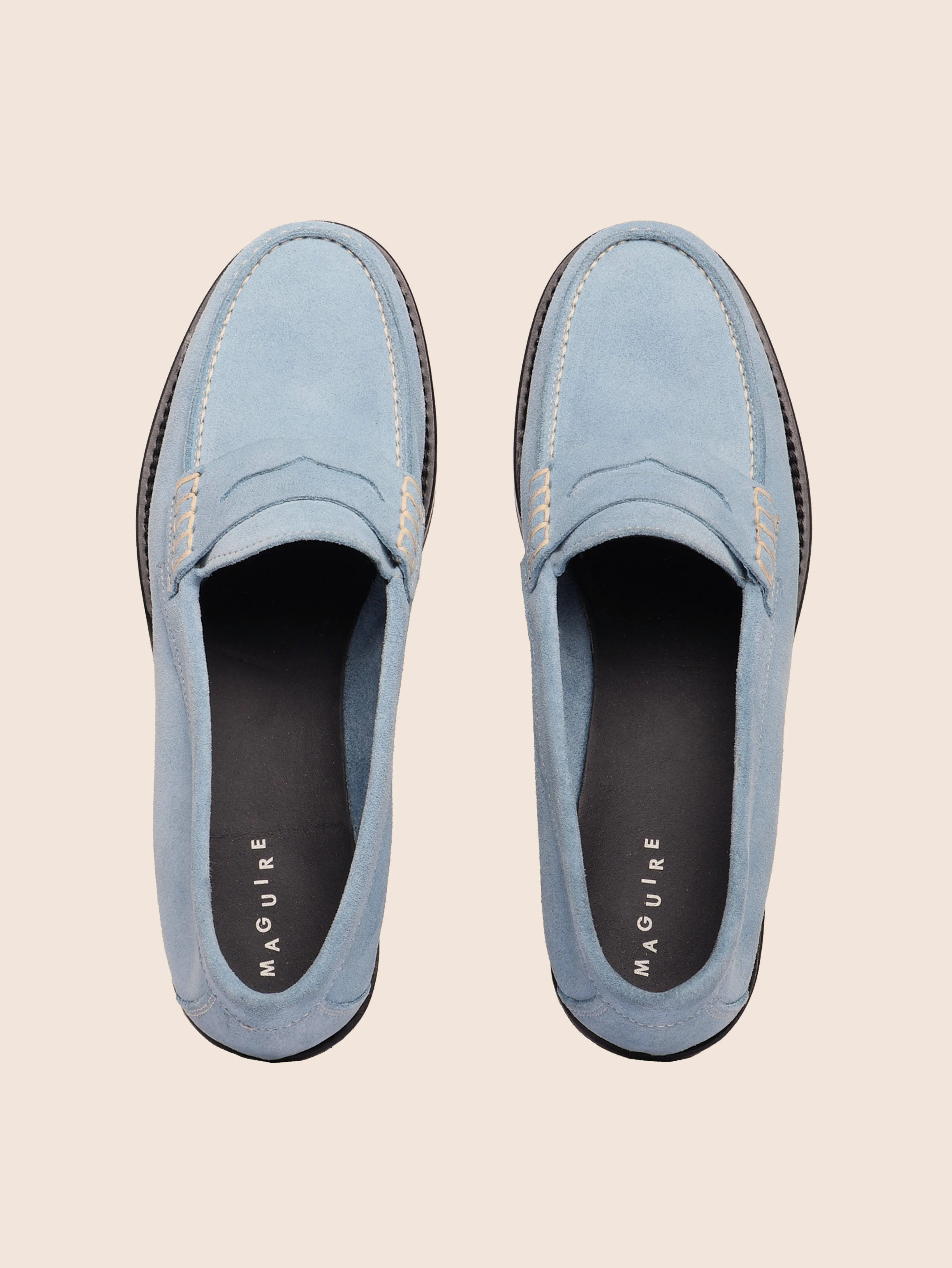 Napoli Sky Suede Loafer night stroll