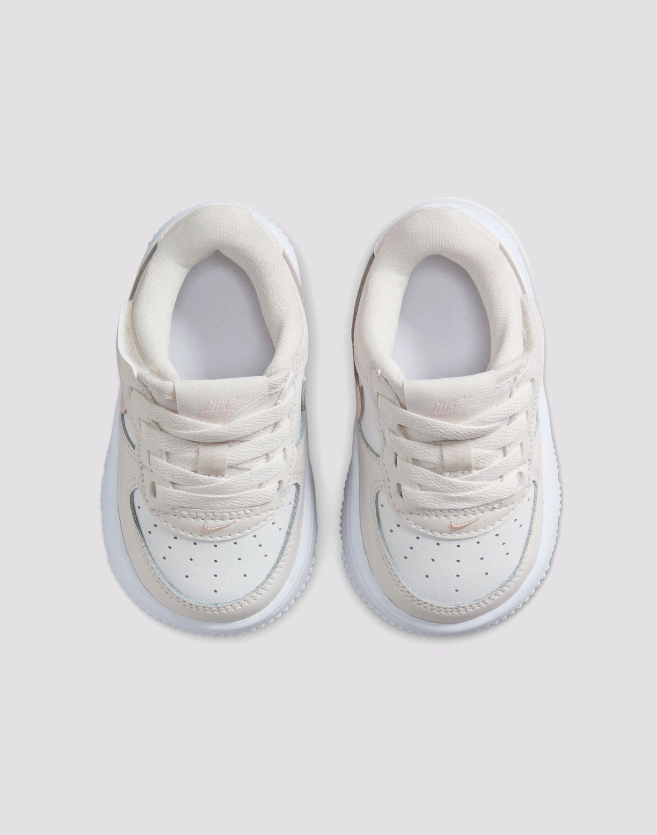 Nike Air Force 1 Low EasyOn Toddler Girls' "Phantom/Echo Pink/Summit White" Flexible Motion Technology Energy Return Cushioning