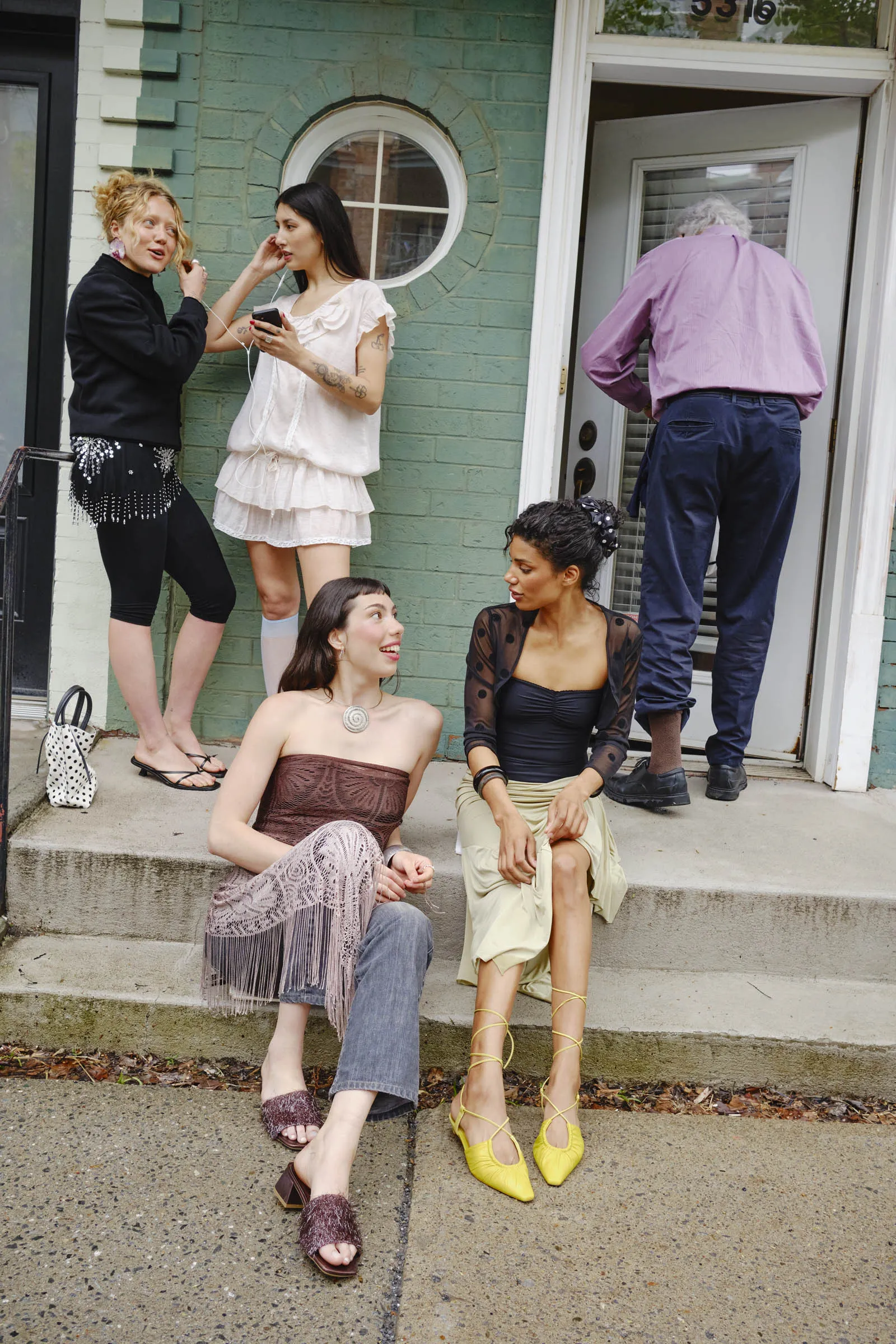 Comfort arch Stone Glam Rafael Acid Green Pump