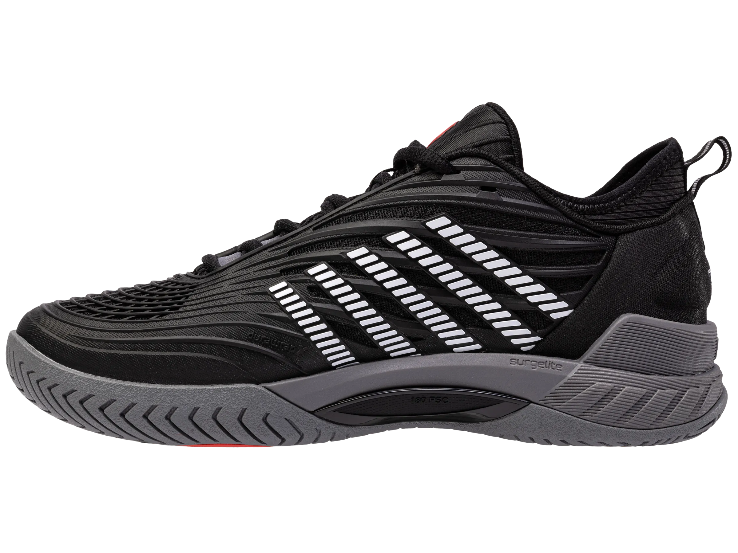 09071-038-M | HYPERCOURT SUPREME 2 | BLACK/STEEL GRAY/FIREY RED Lightweight Form Rainy Day