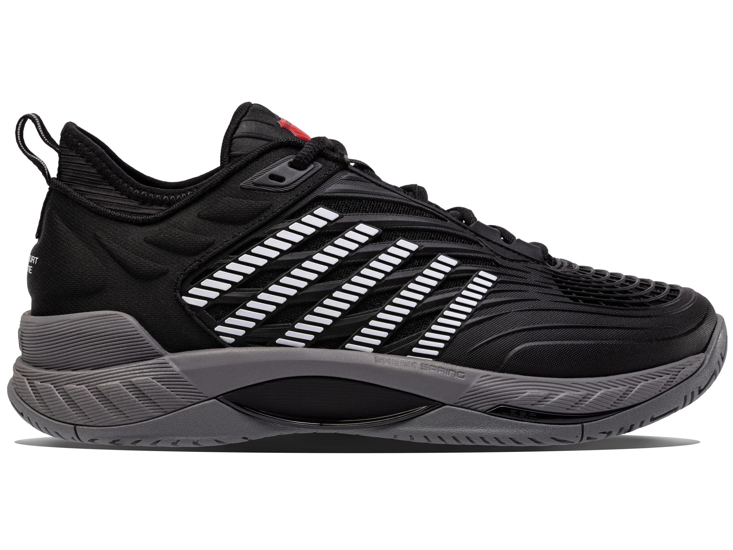 Mesh Cool 09071-038-M | HYPERCOURT SUPREME 2 | BLACK/STEEL GRAY/FIREY RED