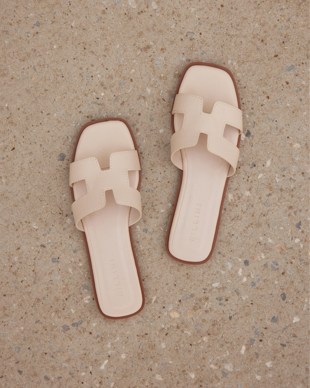 Date Soft Open Toe Design GORDY WIDE FIT - LIGHT BEIGE