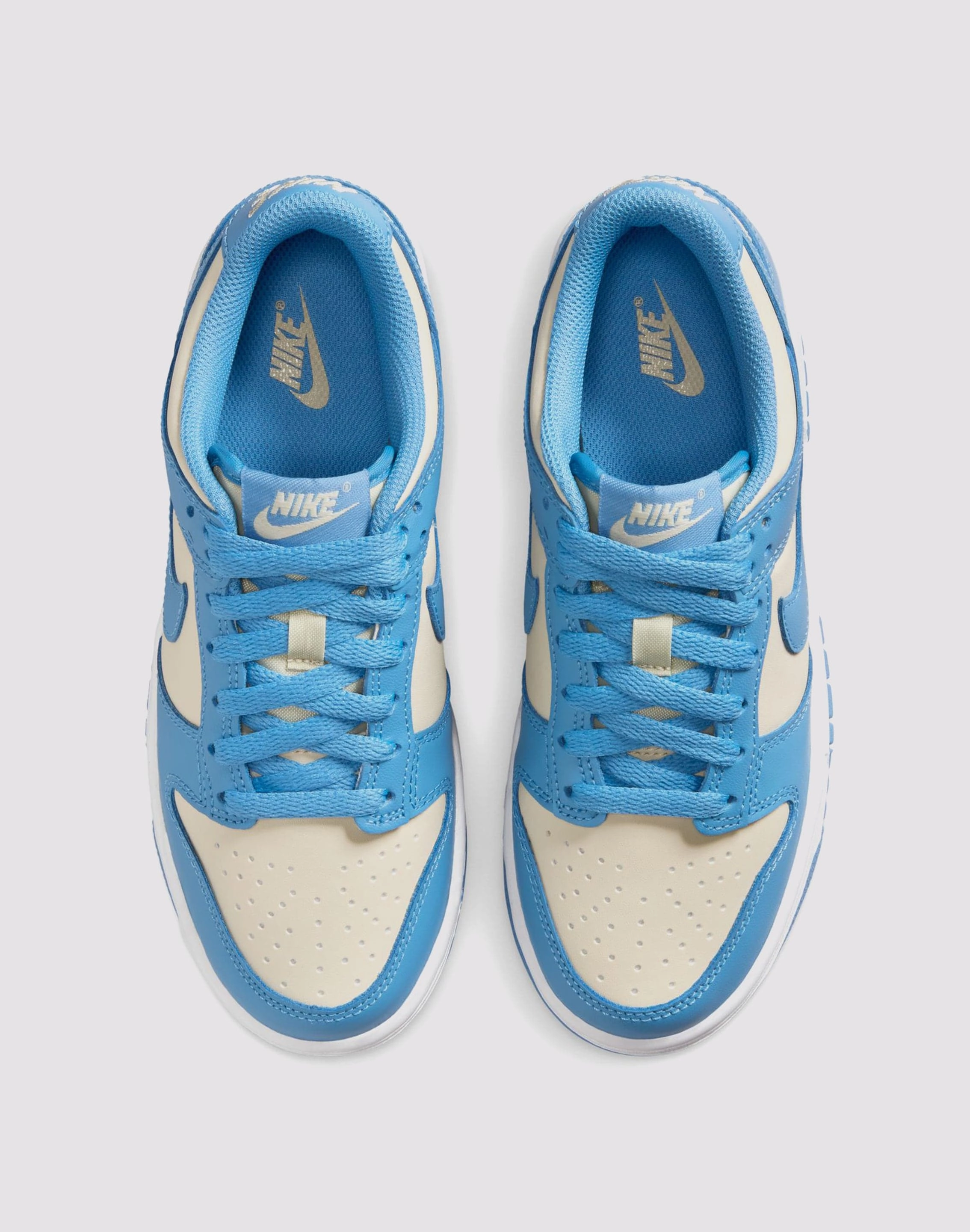 Nike Dunk Low Grade School Girls' "Blue Beyond/Beach/White" Flat - heeled kids' shoes
