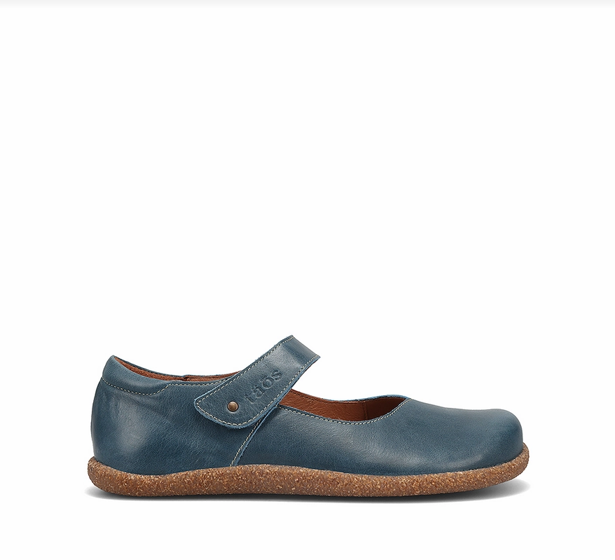 Skin Fresh Taos Women's Ultimate Mary Jane - Petrol Blue Leather