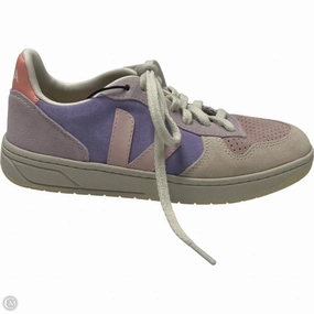 Soft Leather Finish Compression Midsoles Shoes Sneakers By Cma In Purple, Size: 5