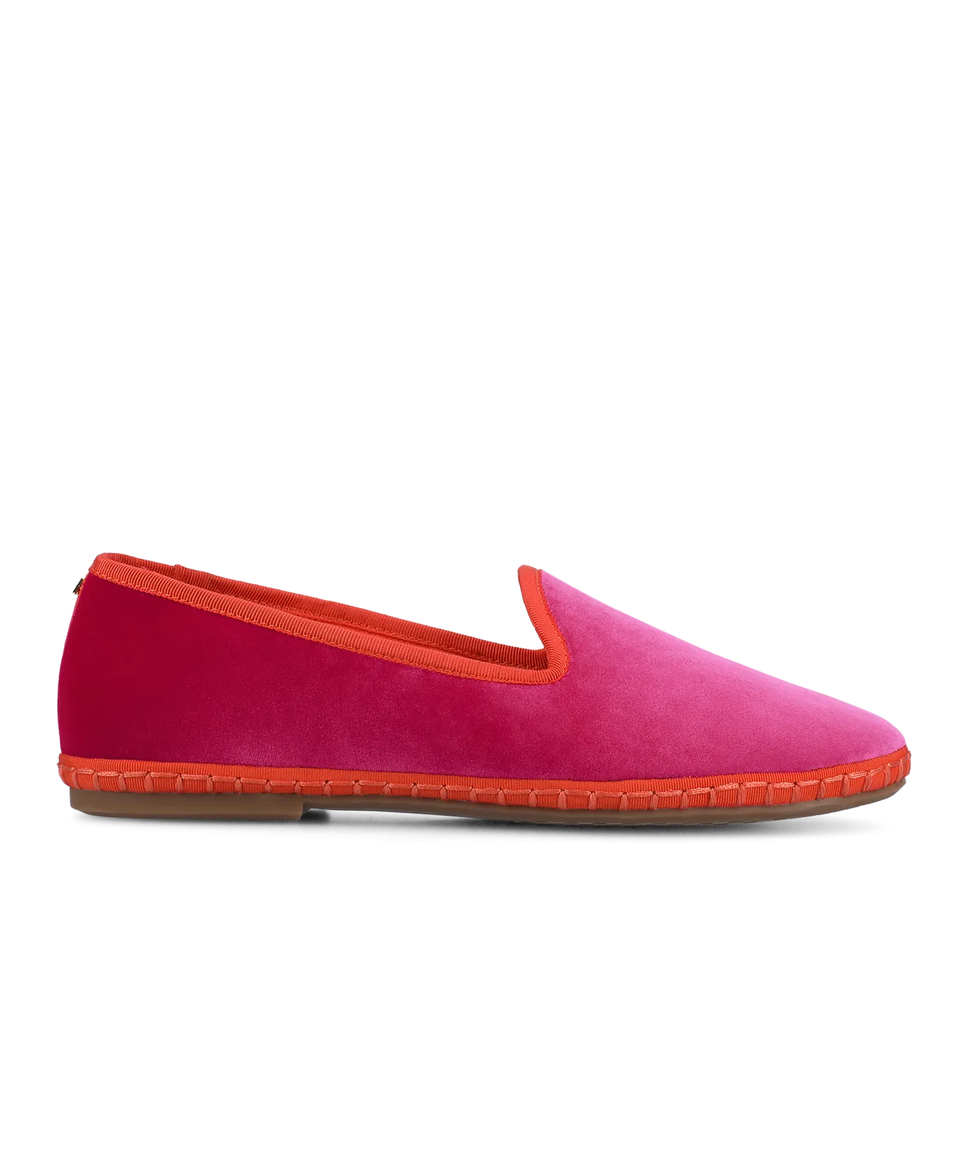 The Heron - Hot Pink Velvet Genuine Leather Upper