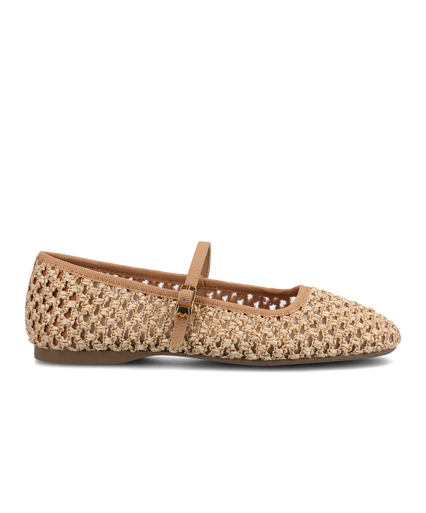 The Hummingbird Mary Jane - Tan Openweave Country Path On-The-Go Footwear