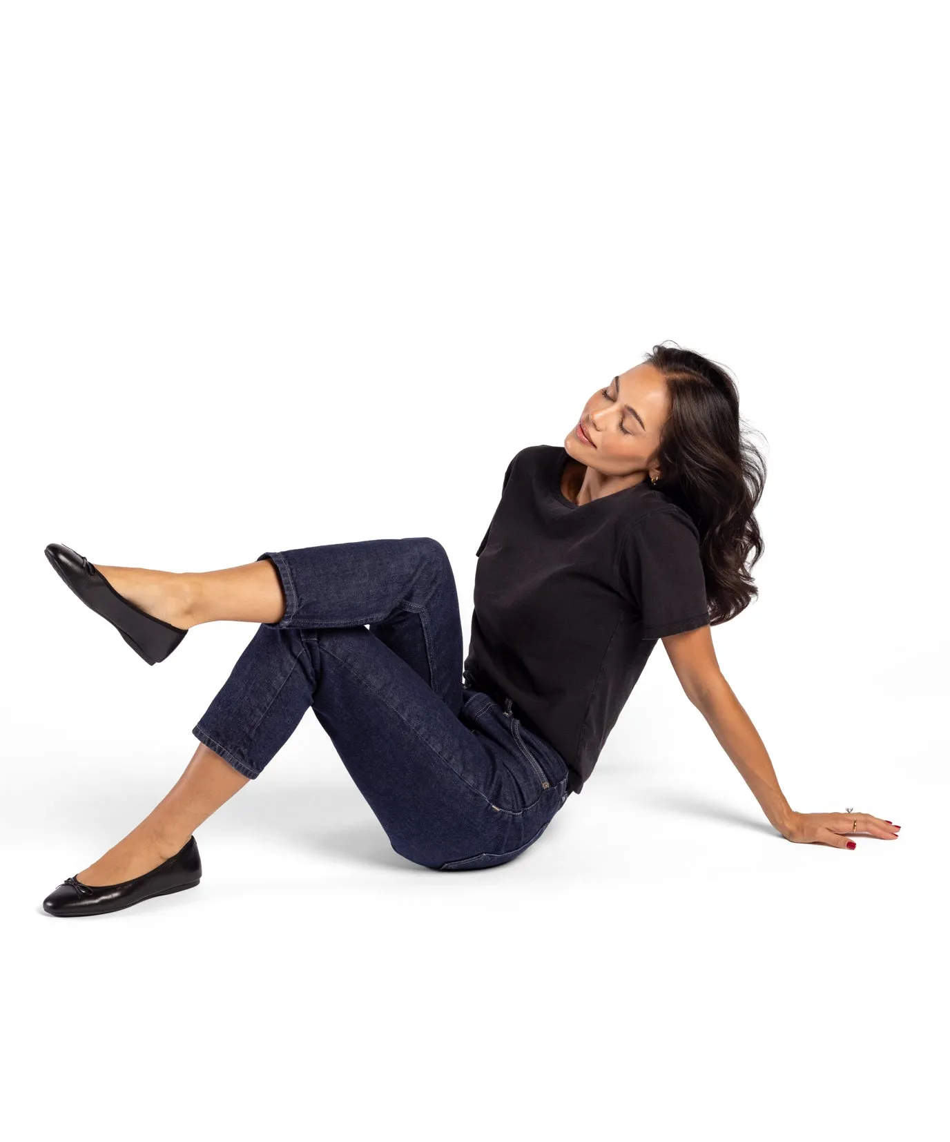 The Hummingbird - Noir Leather Supportive footwear