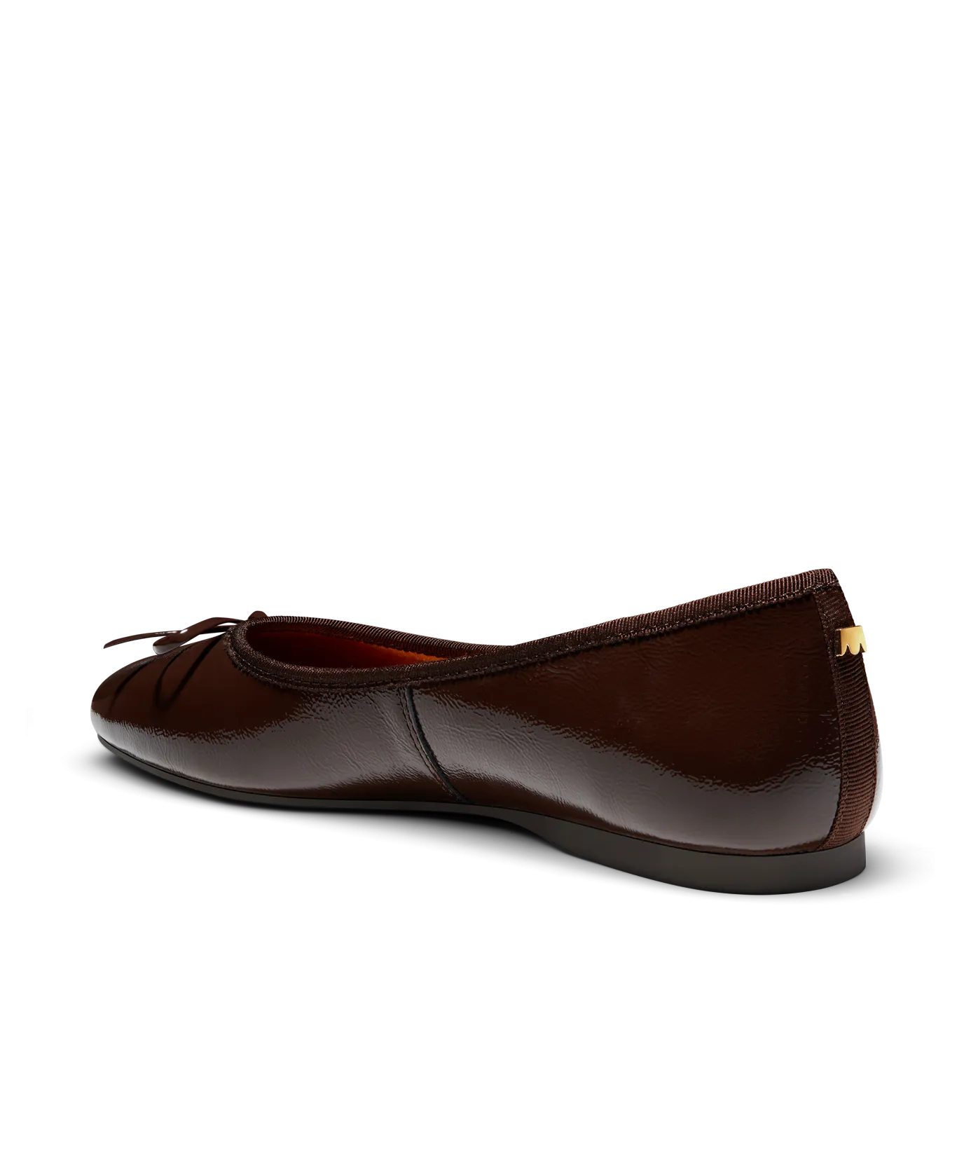 Easy Fit Flats The Songbird - Mahogany Patent Leather