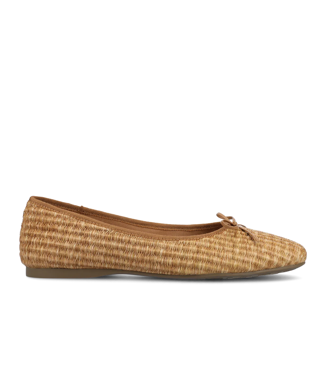The Songbird - Tan Raffia Practical Slip-Ons Simple Step