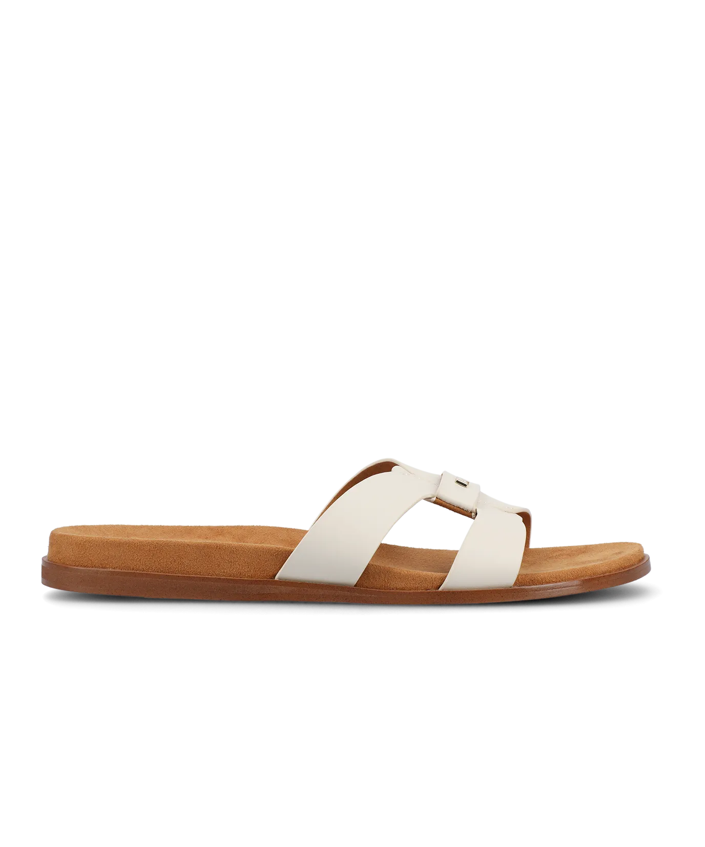 The Sunbird Icon - Off-White Leather Stylish Flip-flops for Travel Chic Travel Flats