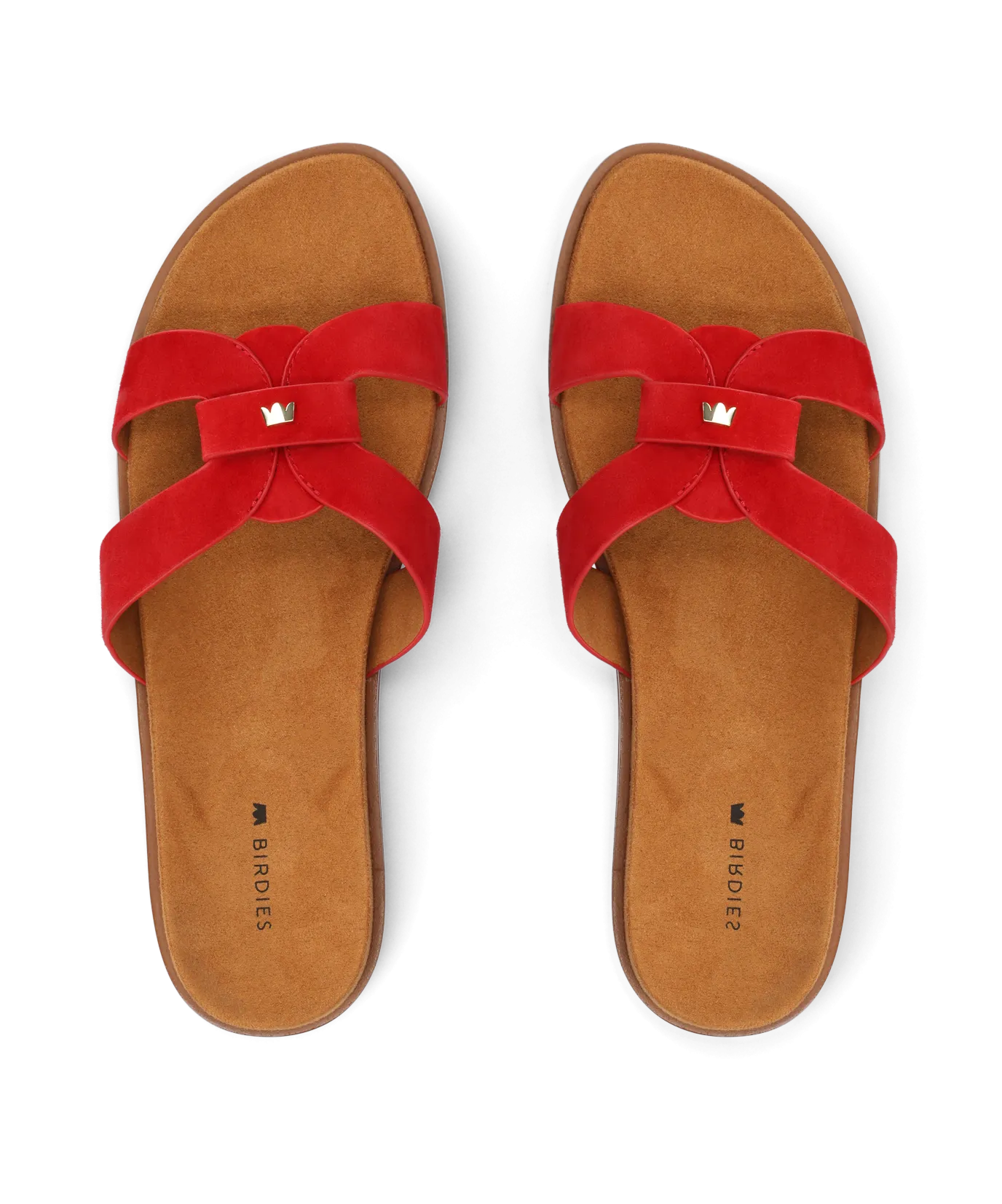 The Sunbird Icon - Red Suede Wedge Sole