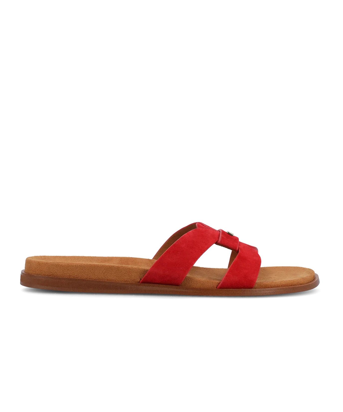 The Sunbird Icon - Red Suede Vacation Trip Flexible Summer Sandals