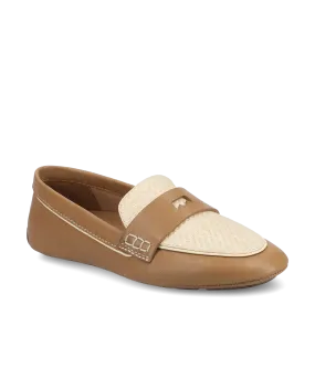 Concert Mood Celebrity Vibe The Vesper Driver - Cappuccino Leather Raffia