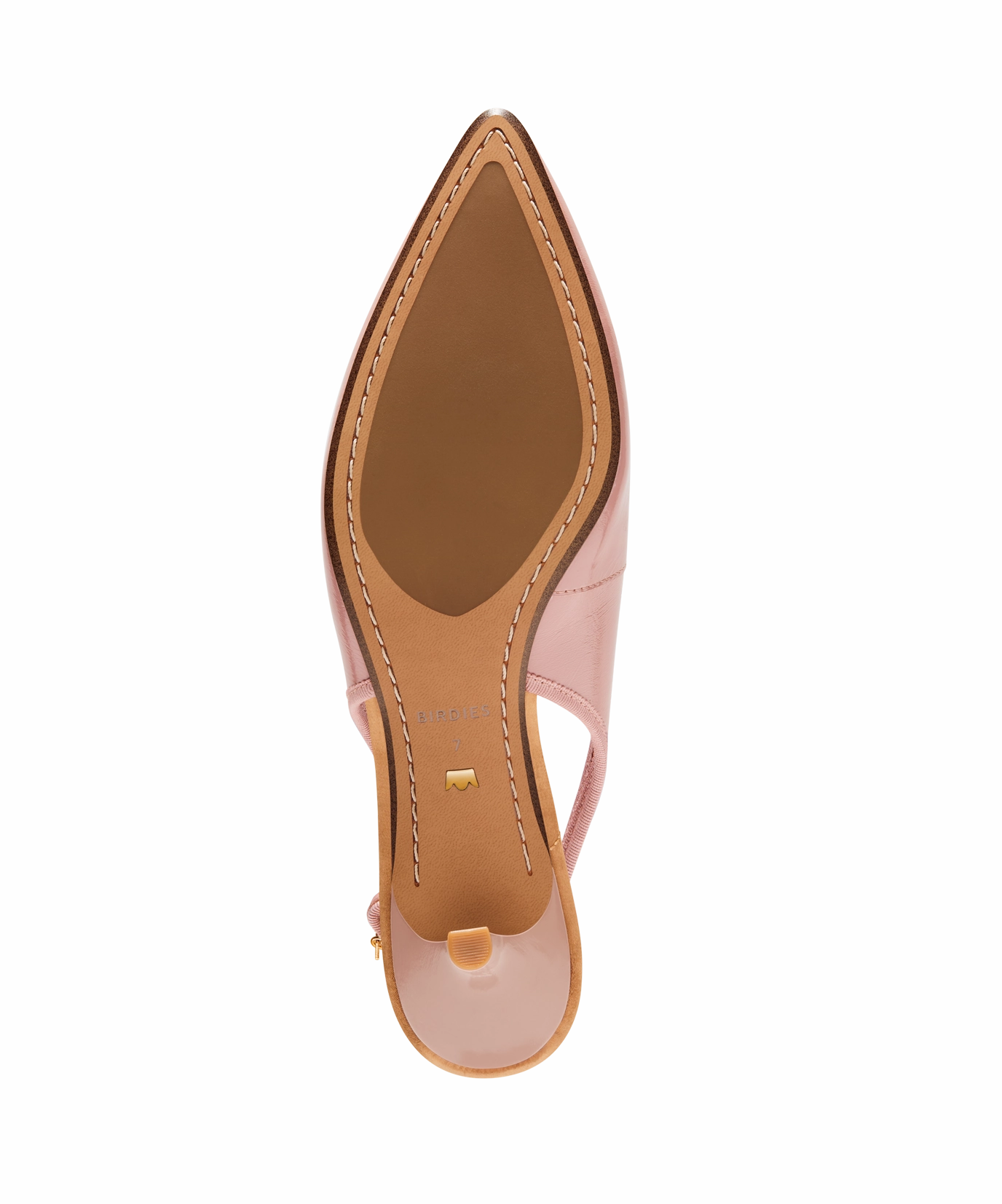 The Goldfinch Kitten Heel - Blush Patent Leather Firm Ground
