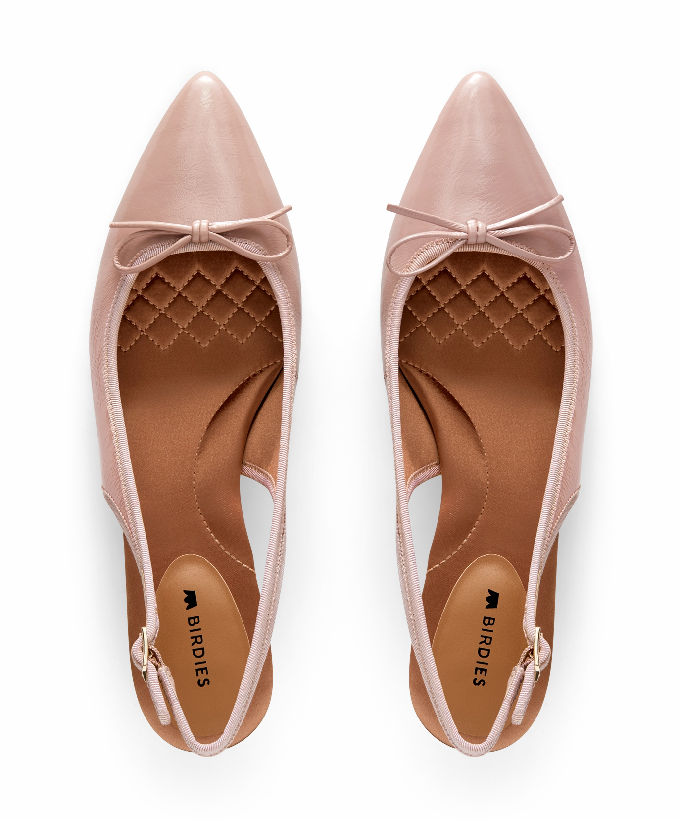 Slip Resistant Outdoor Explorers The Goldfinch Kitten Heel - Blush Patent Leather