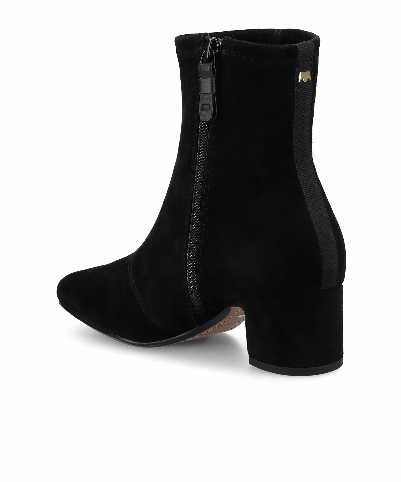 Slip Safe Clean Step The Starling 50 Bootie - Black Stretch Suede