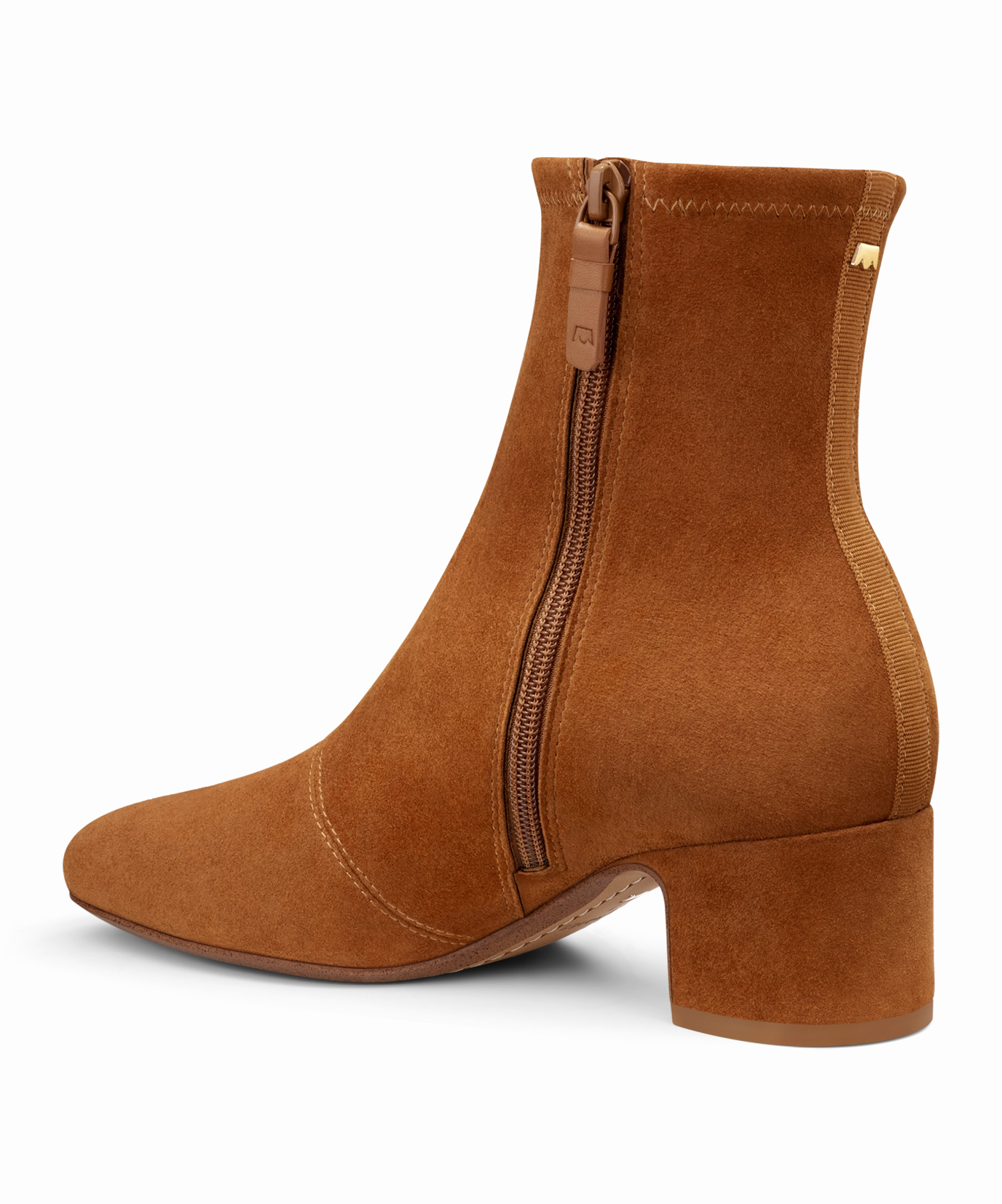 The Starling 50 Bootie - Tan Stretch Suede Daily Walk