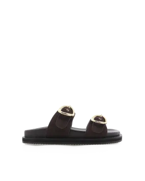 Walking-Friendly Shoes Trendy THERESA - DARK CACAO SUEDE
