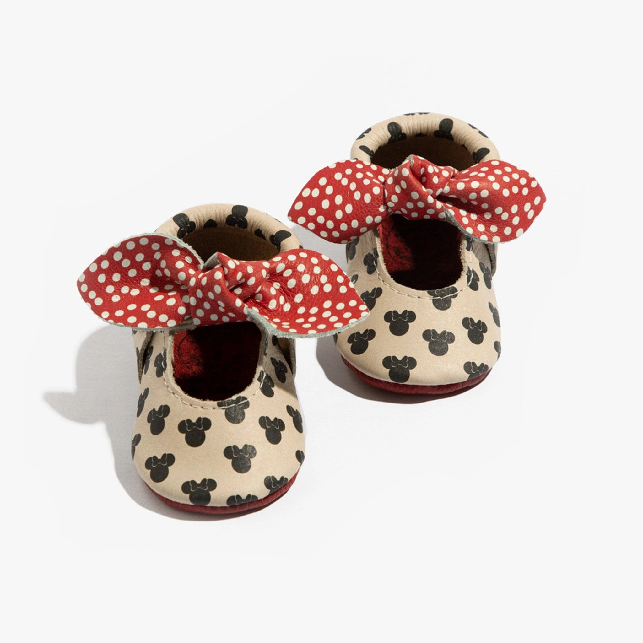 Minnie Dots Knotted Bow Baby Shoe Quick Dry Lining Padded collar