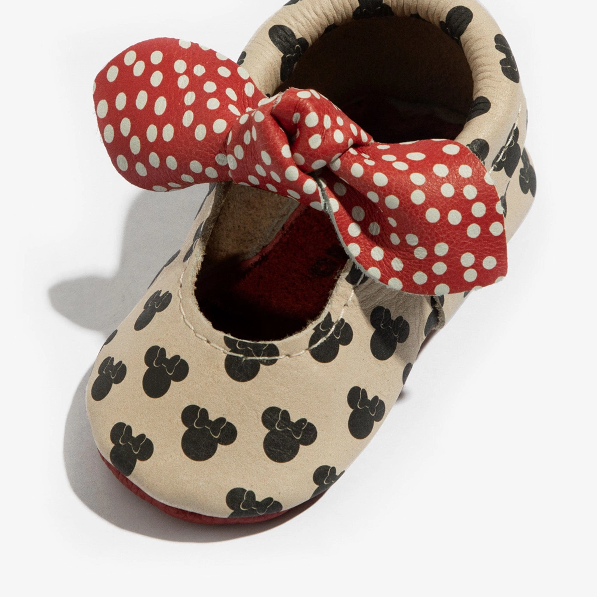 Minnie Dots Knotted Bow Baby Shoe Non Slip Sole Thermal regulation