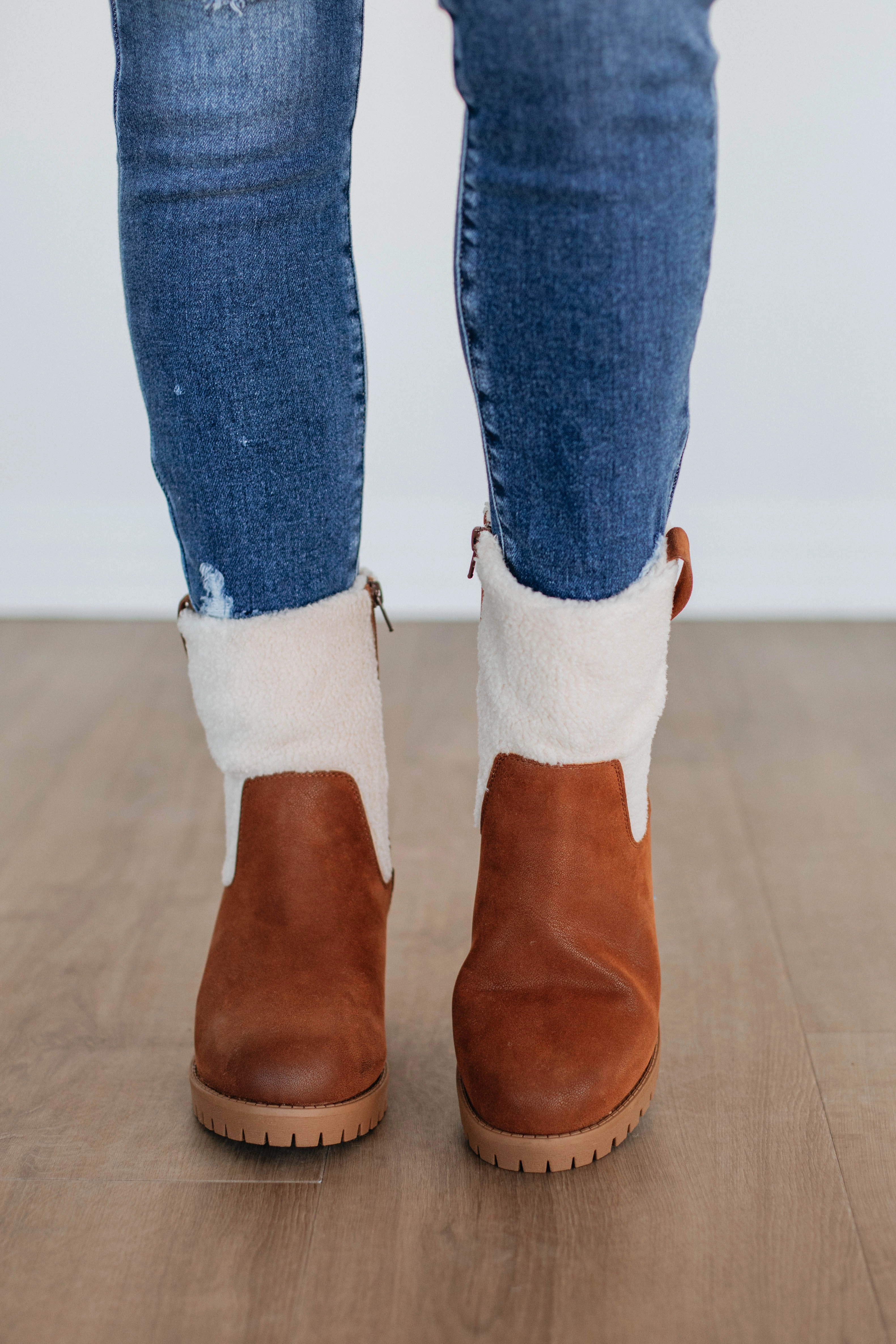 Air Dry Thinking It Over Boots - Cognac