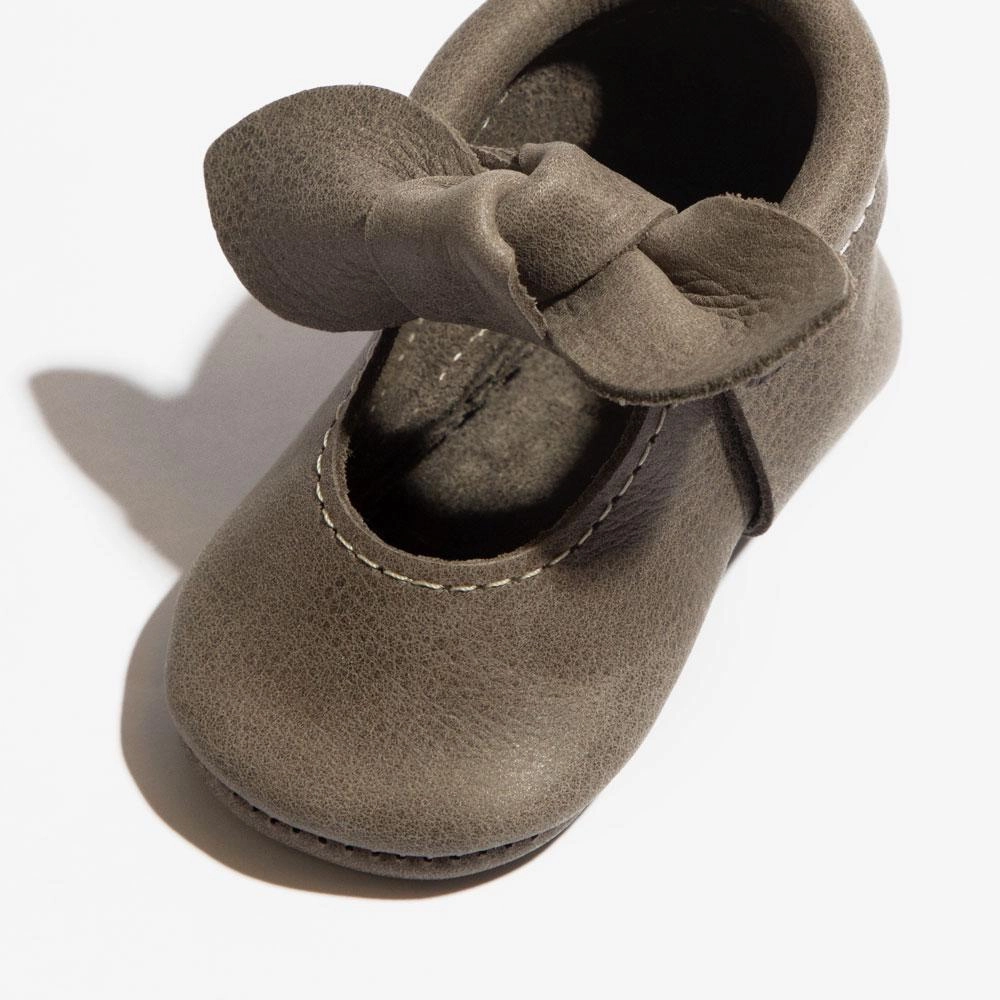 Timp Knotted Bow Baby Shoe SnugFit SlipResistantSoles