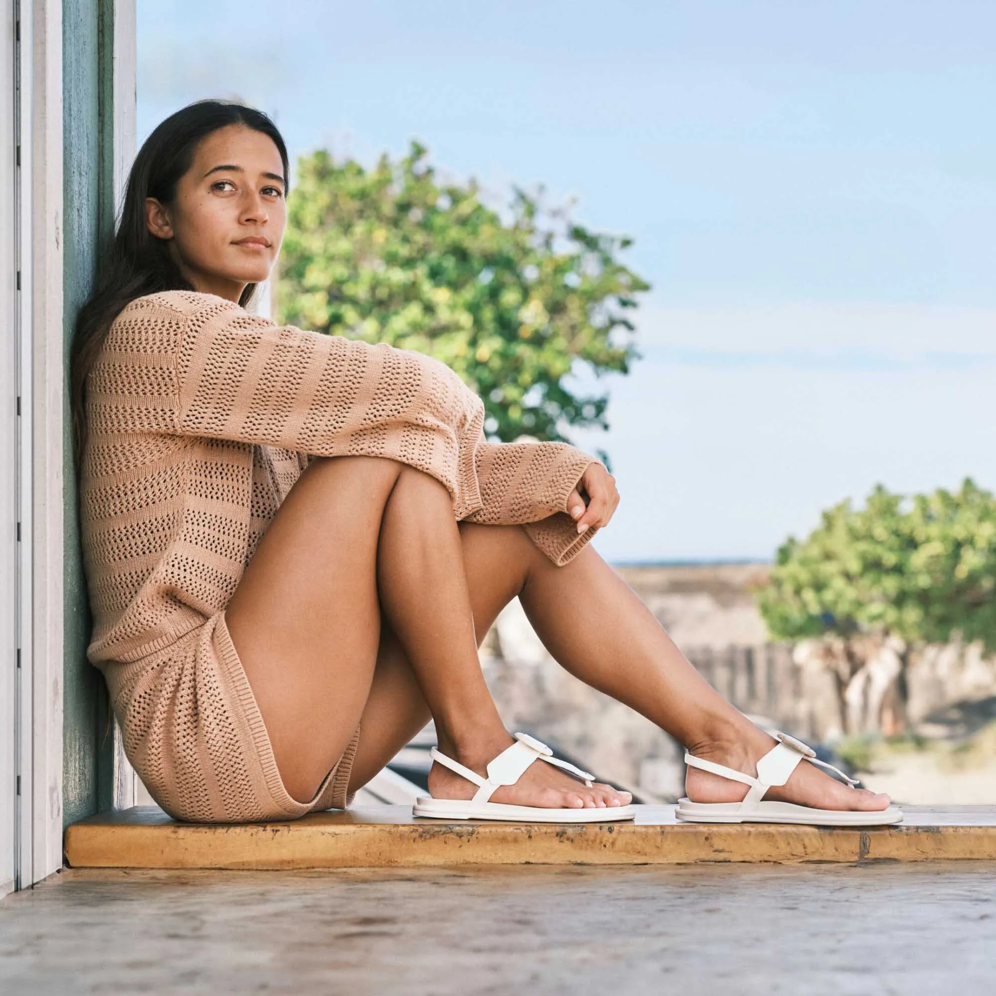 Lai TBar - White Sand / White Sand Fast Step Cushioned Comfort