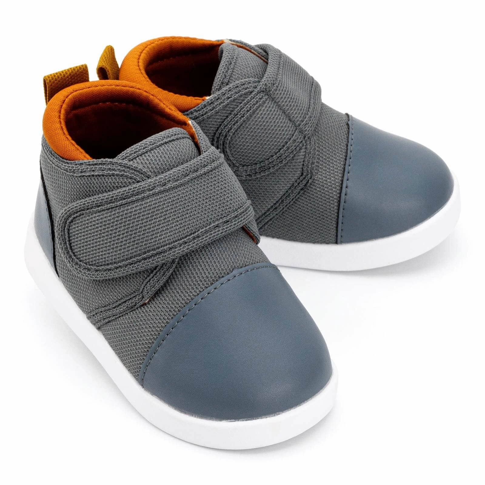 Agent Slate Squeaky Toddler Shoes | Gray Neutral Alignment Design Non Restrictive Fit