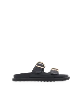 TOPANGA - BLACK Flexible Sandals Open Wear